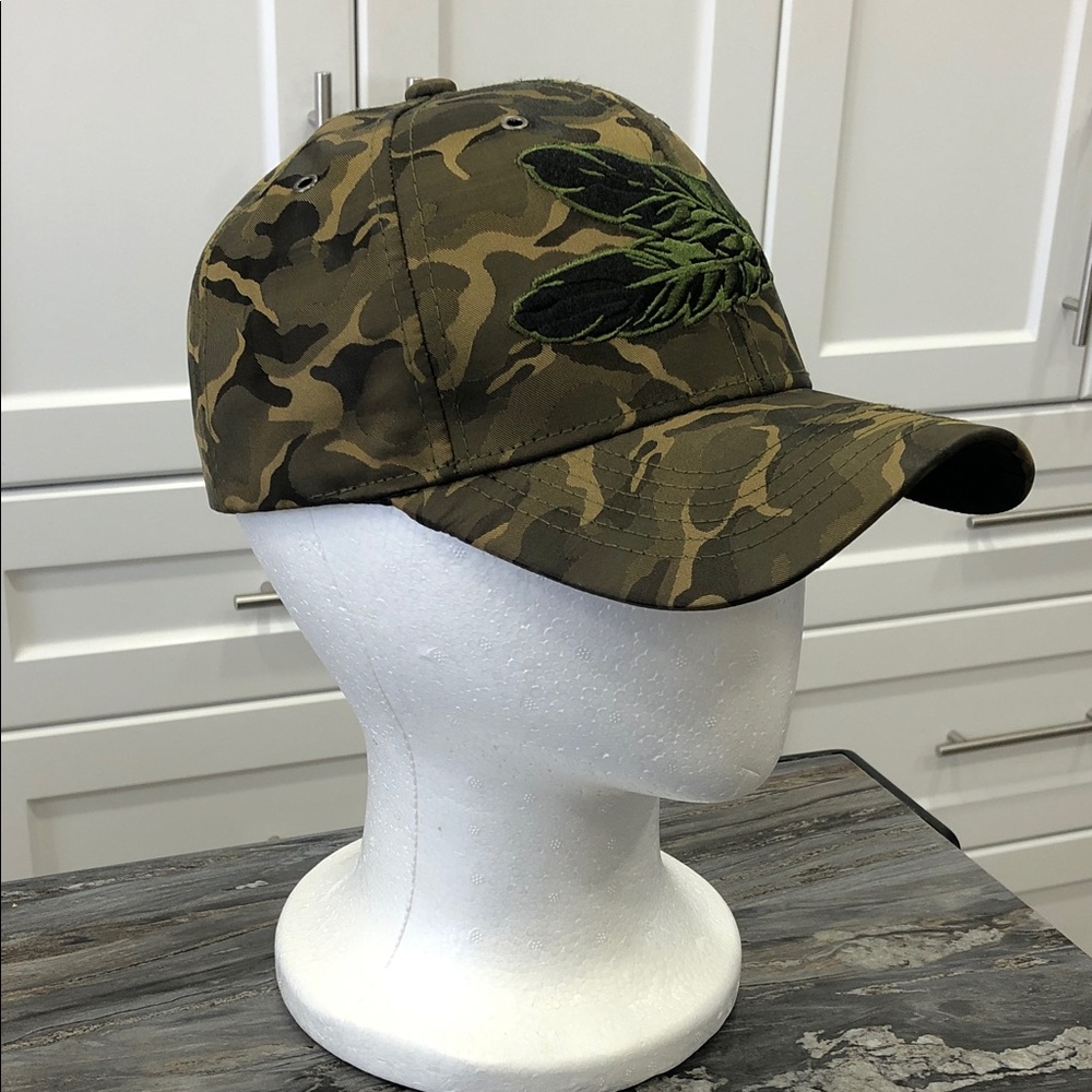Black Eagle by Ace Cap Camouflage Baseball Cap – Feather Embroidery – Adjustable